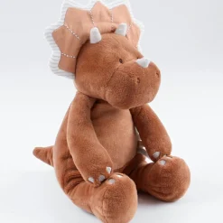 Best Peluche Tricéraptos Ops en veloudoux cannelle (32 cm) Peluche Moyenne (20-59 Cm)