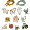 Clearance Perles en bois à lacer Little Farm Jouet À Encastrer