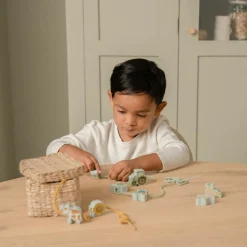 Clearance Perles en bois à lacer Little Farm Jouet À Encastrer