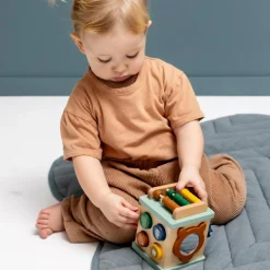 Clearance Petit cube d'activité en bois All animals Balle / Cube D'Activités