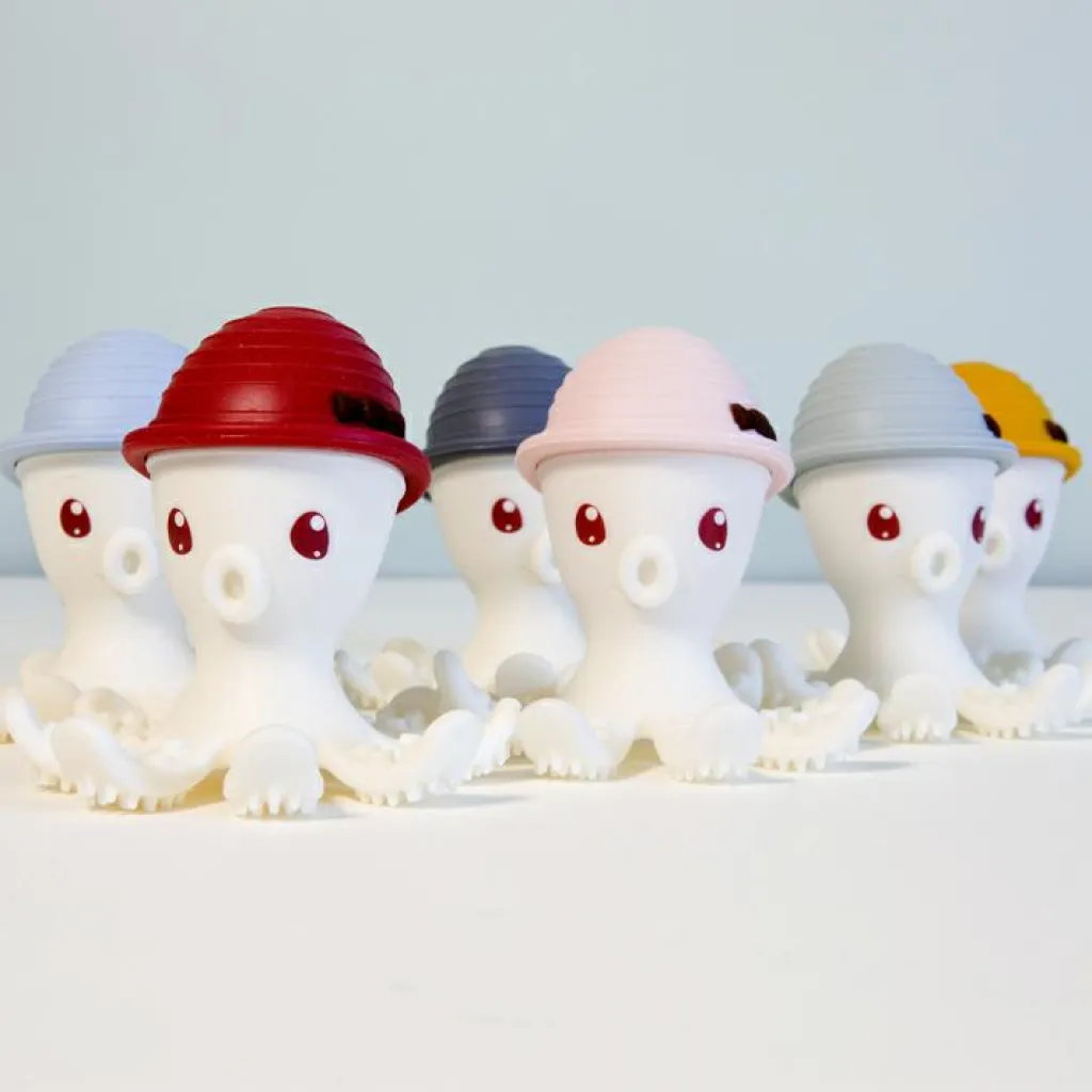 Best Pieuvre de dentition 3D Monbella rose pâle Jouet / Anneau De Dentition