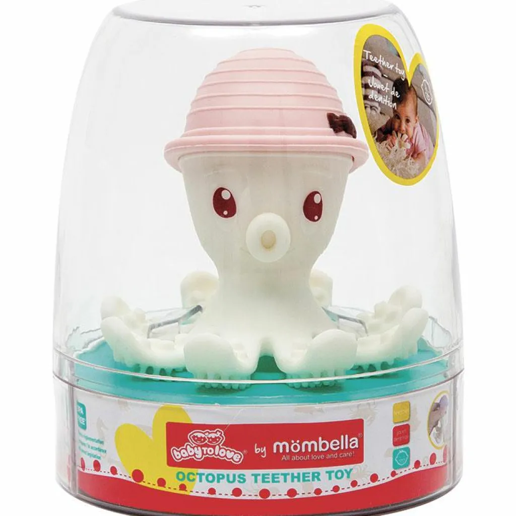 Best Pieuvre de dentition 3D Monbella rose pâle Jouet / Anneau De Dentition