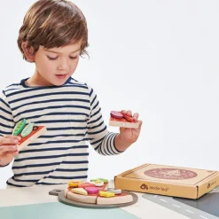 Pizza en bois Dînette Et Aliments Factices