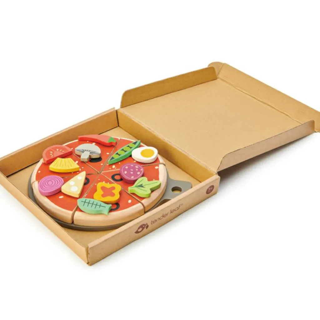 Pizza en bois Dînette Et Aliments Factices