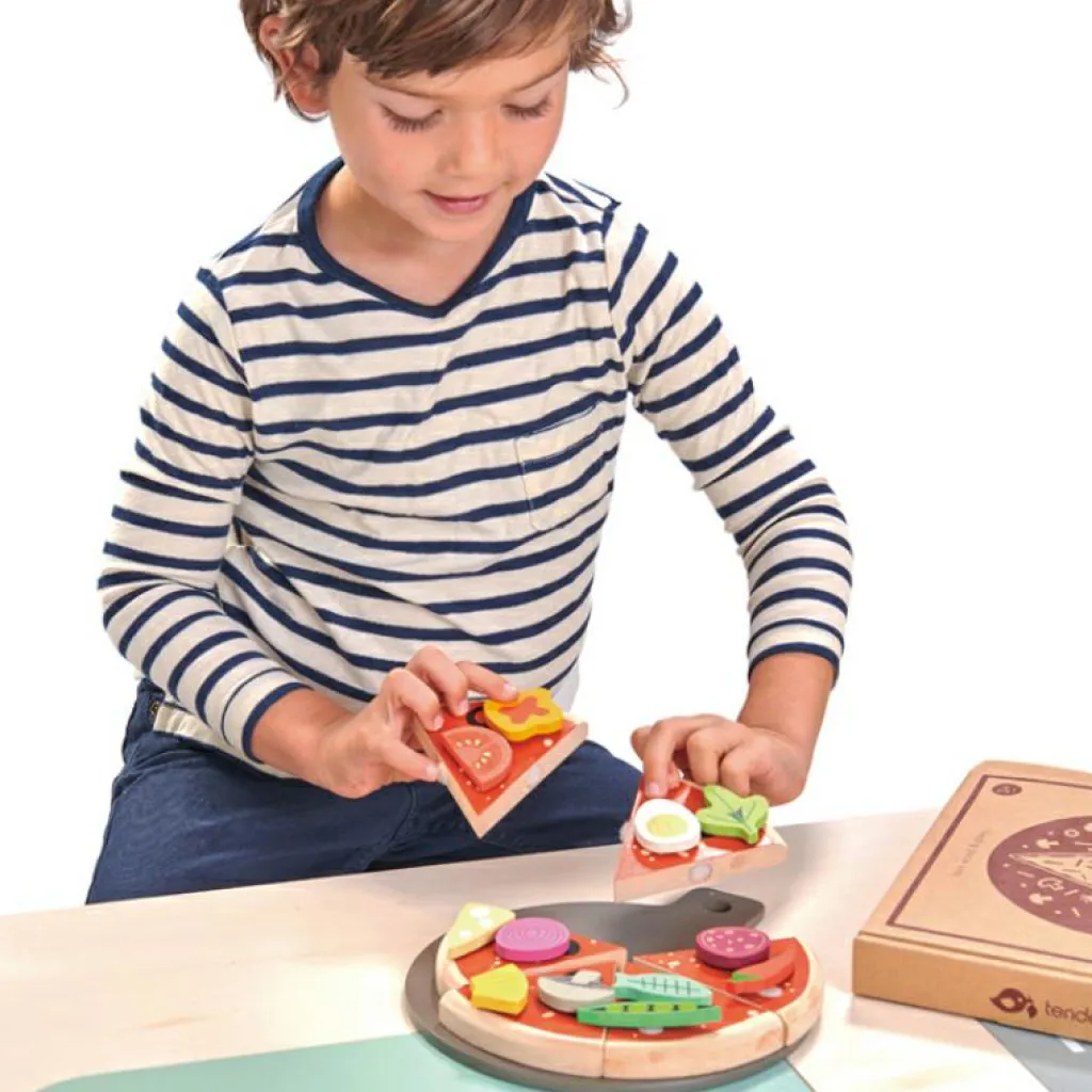 Pizza en bois Dînette Et Aliments Factices