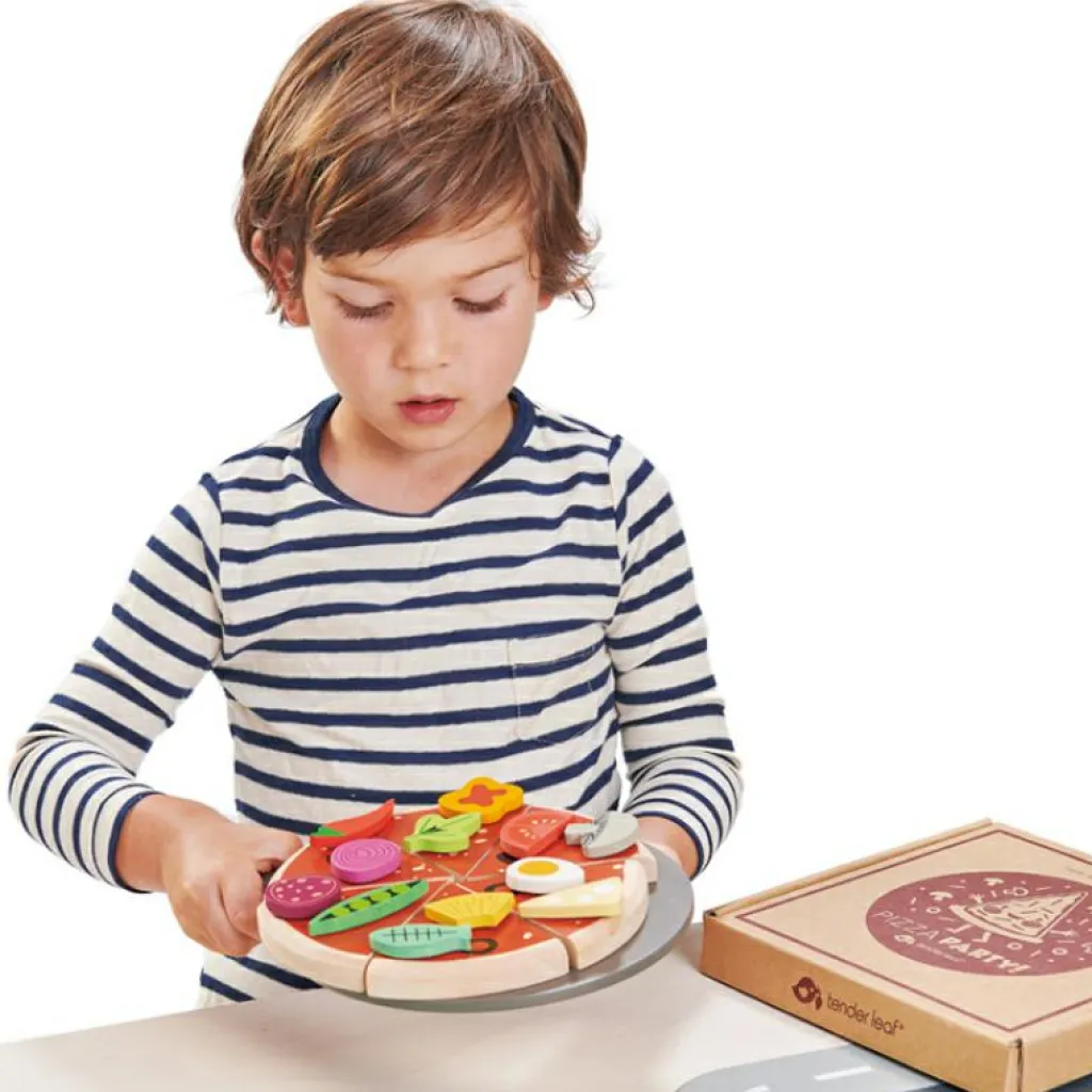 Pizza en bois Dînette Et Aliments Factices