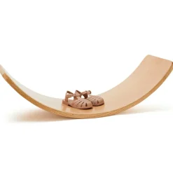 Planche d'équilibre avec ses 10 cartes de Yoga Parcours De Motricité