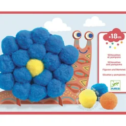 Sale Pompons à coller Animaux tout doux Activités Manuelles