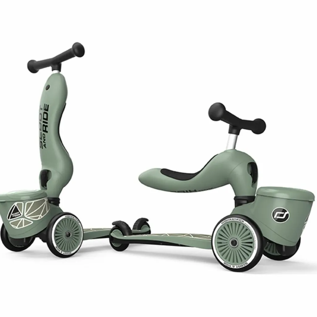 Sale Porteur évolutif en Highwaykick 1 Lifestyle Green Lines Porteur Évolutif En Trottinette