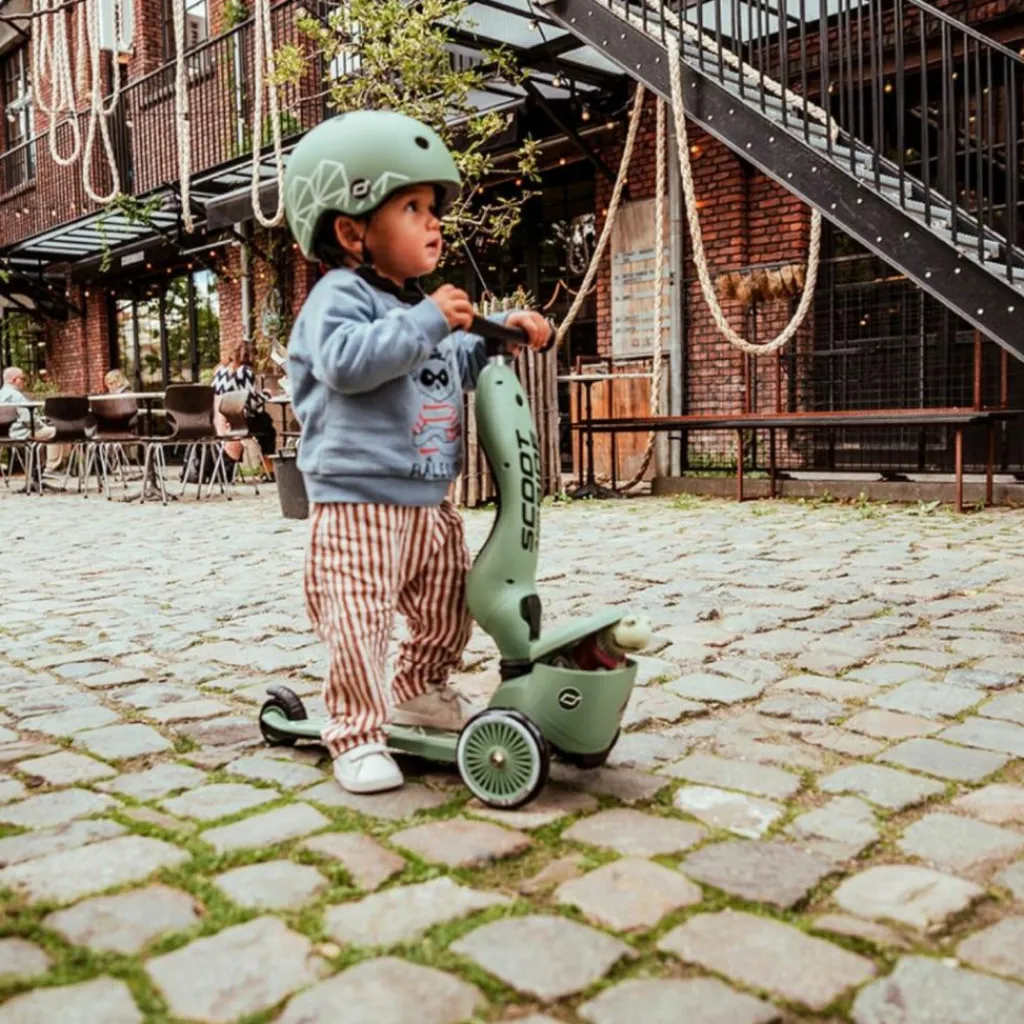 Sale Porteur évolutif en Highwaykick 1 Lifestyle Green Lines Porteur Évolutif En Trottinette