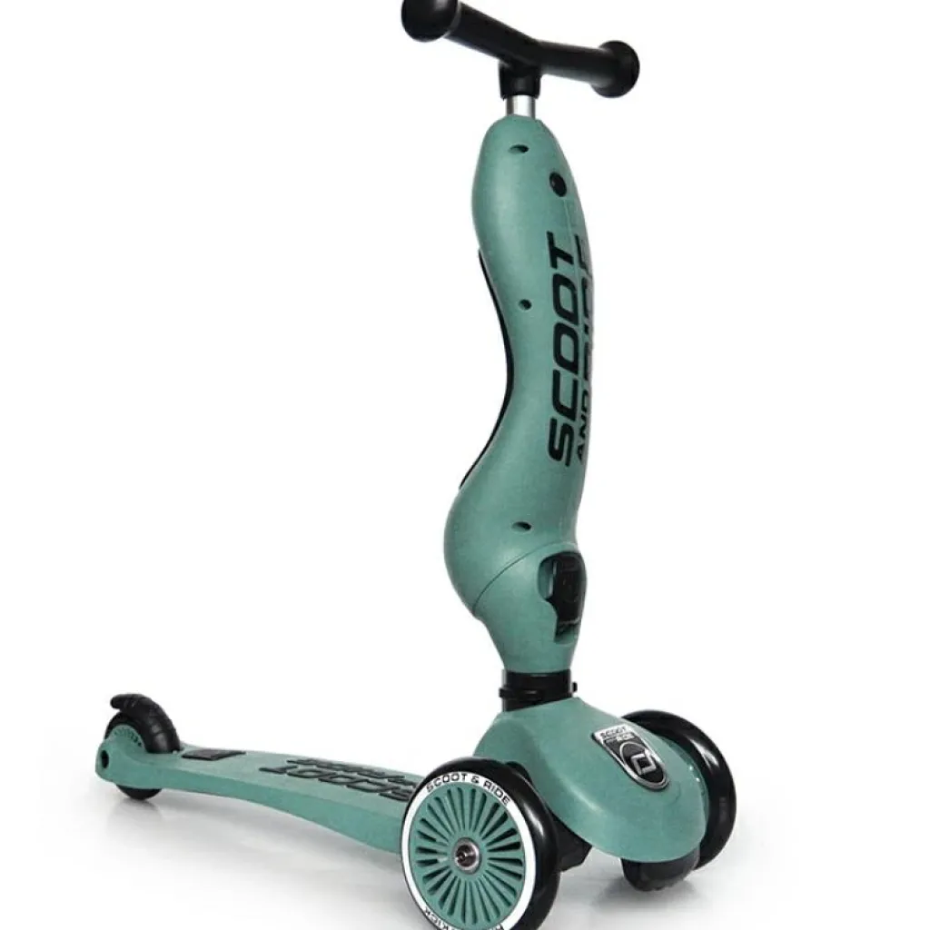 Outlet Porteur évolutif en trottinette Highwaykick 1 vert forêt - Reconditionné Porteur Évolutif En Trottinette