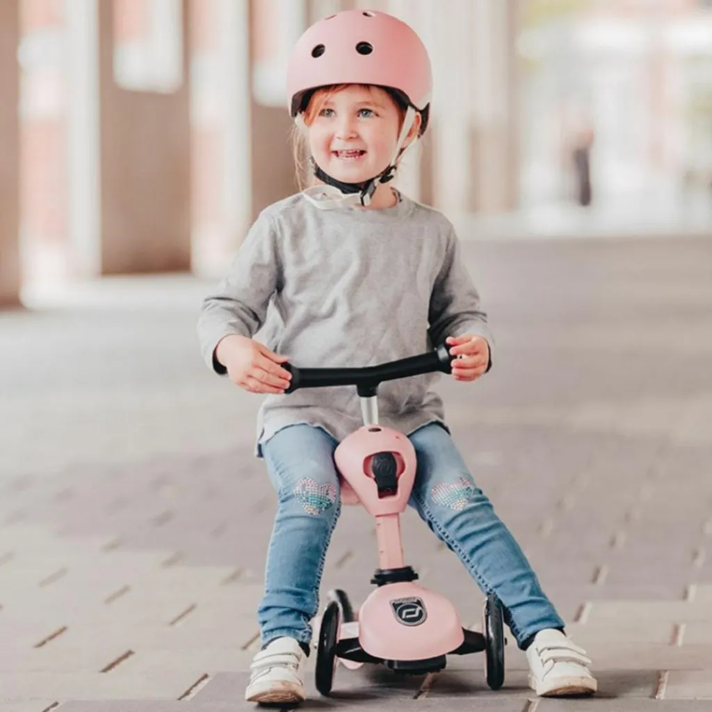 Hot Porteur évolutif en trottinette Highwaykick 1 Rose Porteur Évolutif En Trottinette