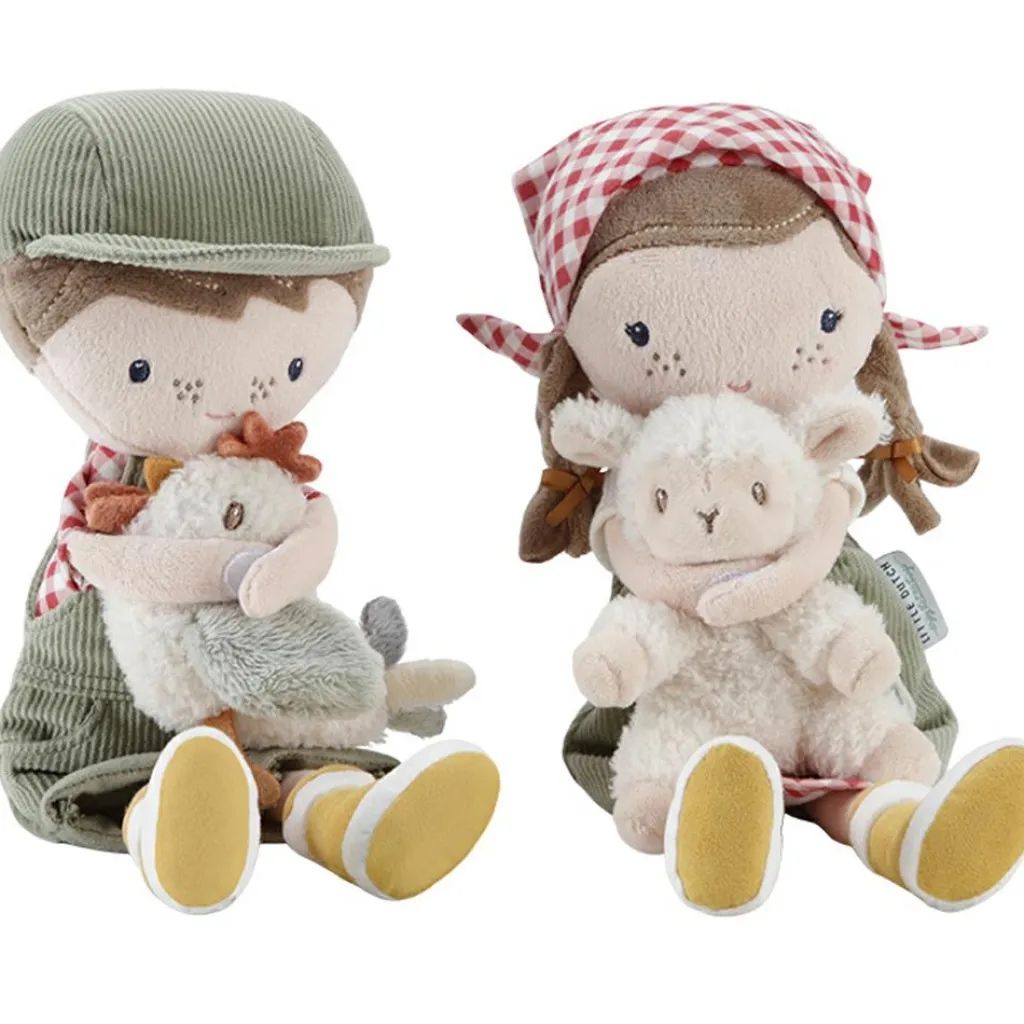 Clearance Poupée Jim ferme avec poule (35 cm) Poupée / Poupon