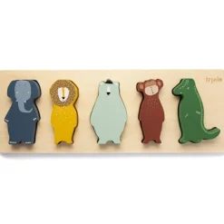 New Puzzle à encastrement en bois Animaux Puzzle