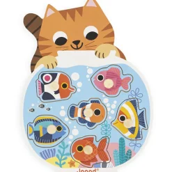 Clearance Puzzle à encastrement en bois Aquarium (6 pièces) Puzzle