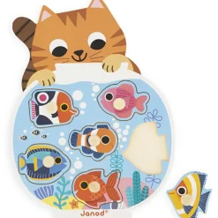 Clearance Puzzle à encastrement en bois Aquarium (6 pièces) Puzzle