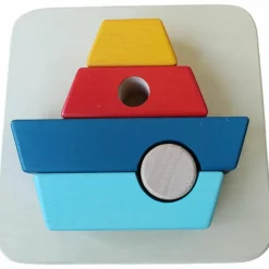 New Puzzle à encastrer Bateau (5 pièces) Puzzle