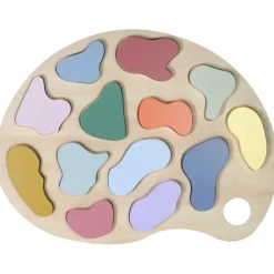 Hot Puzzle à encastrer en bois Couleurs (14 pièces) Puzzle