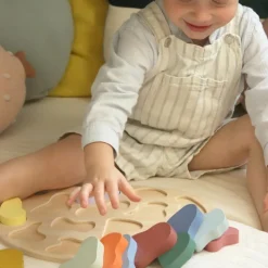 Hot Puzzle à encastrer en bois Couleurs (14 pièces) Puzzle