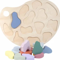 Hot Puzzle à encastrer en bois Couleurs (14 pièces) Puzzle