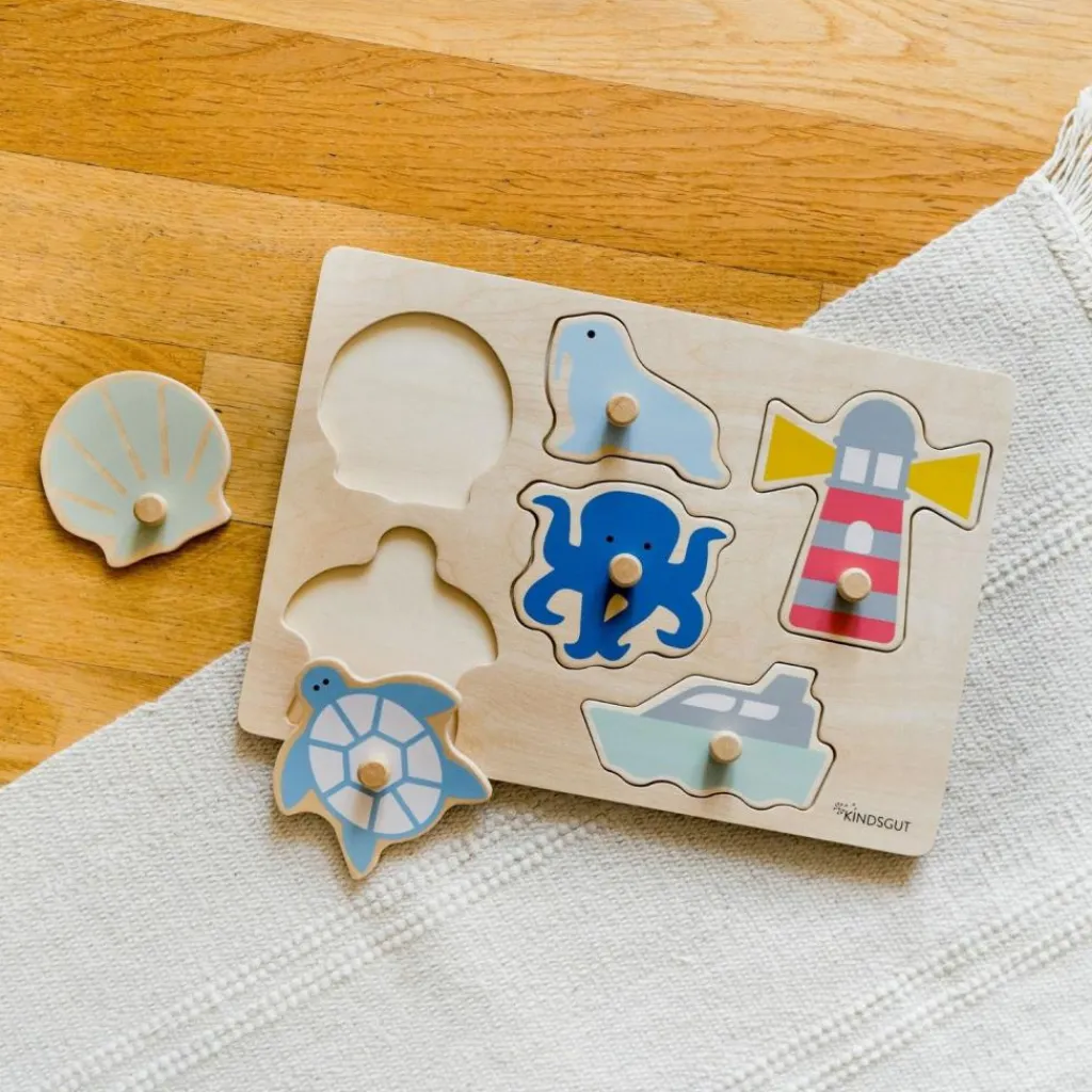 Clearance Puzzle à encastrer Océan (7 pièces) Puzzle