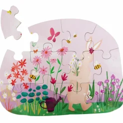 Best Puzzle à forme les fleurs de Mrs. Rabbit (12 pièces) Puzzle
