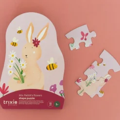 Best Puzzle à forme les fleurs de Mrs. Rabbit (12 pièces) Puzzle
