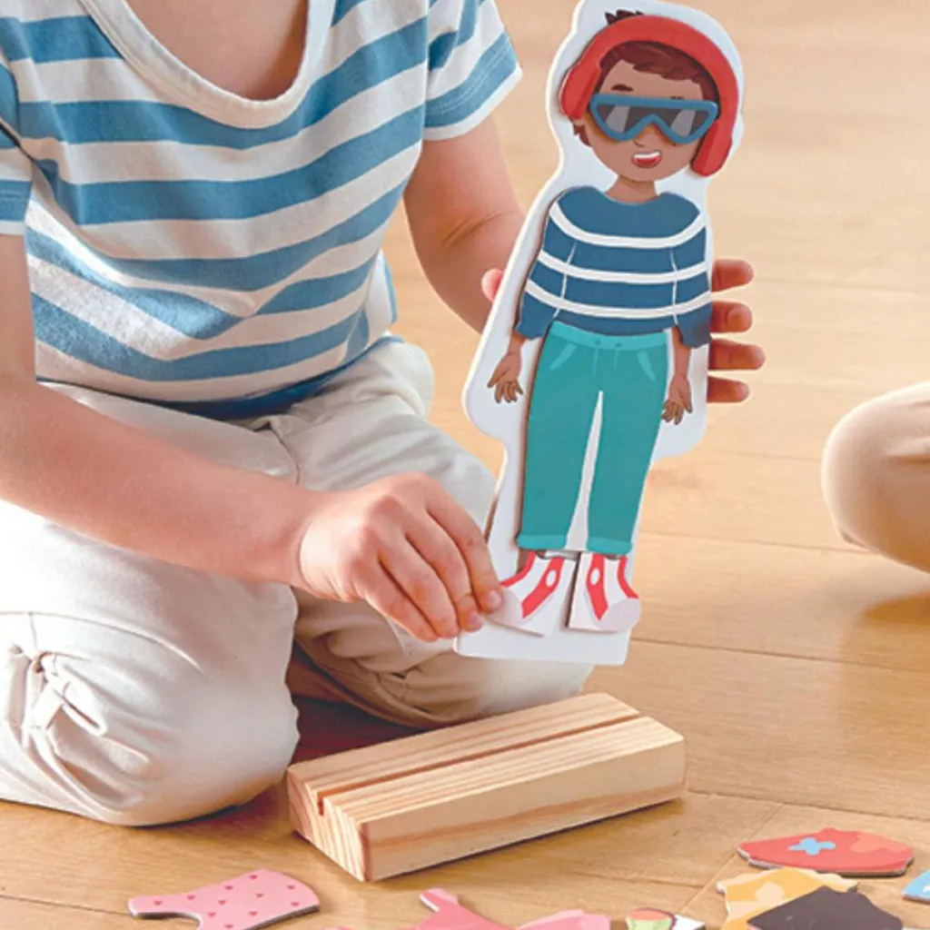 Hot Puzzle aimanté Vêtements (68 pièces) Jeu Magnétique