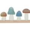 Hot Puzzle champignons à empiler en bois FSC Forest Friends Jouet À Empiler