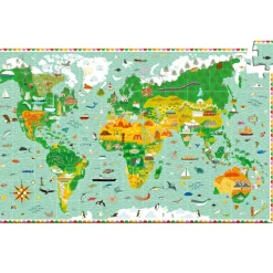 Online Puzzle d'observation avec livret Tour du monde (200 pièces) Puzzle