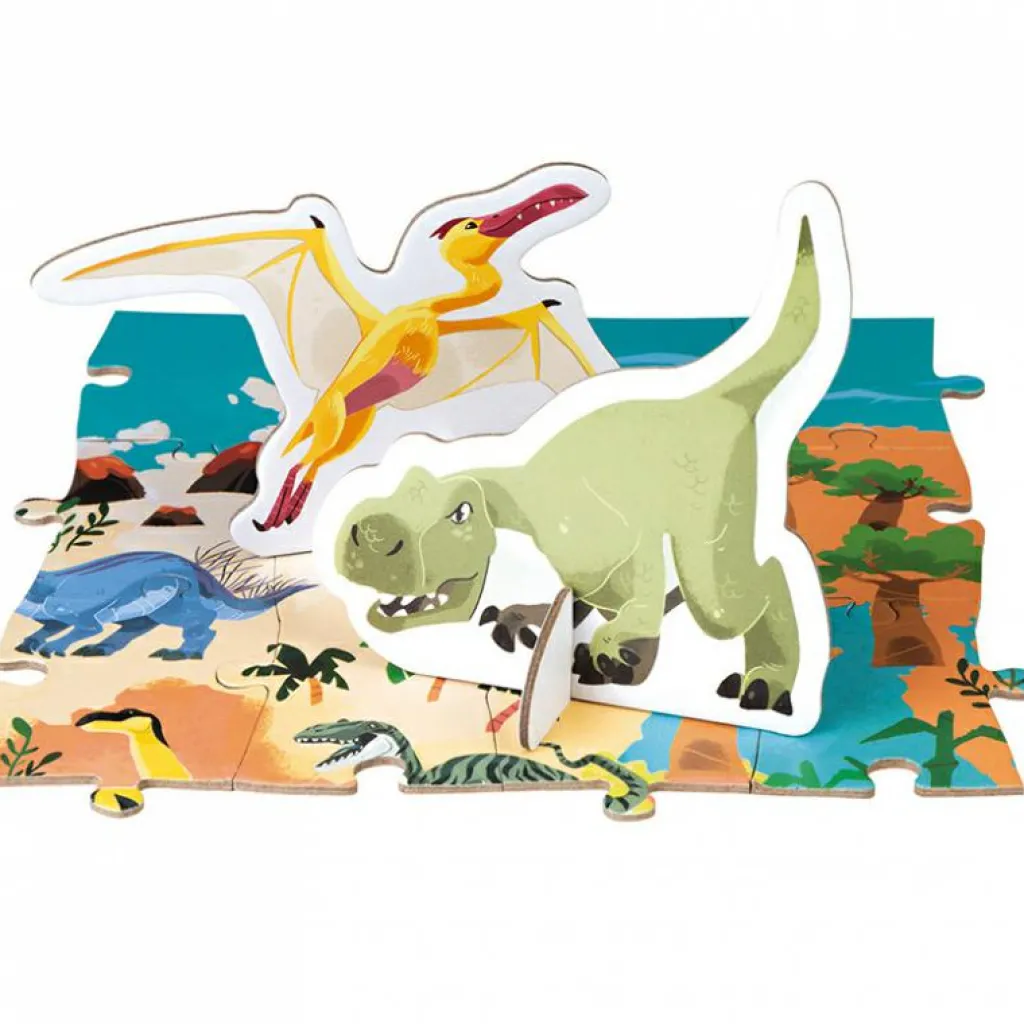 Puzzle éducatif géant Les dinosaures (200 pièces) Puzzle