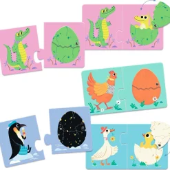 Clearance Puzzle duo-trio Articulo Les œufs rigolos (12 pièces) Puzzle