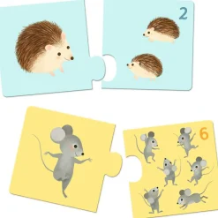 Sale Puzzle duo-trio Bébés animaux (24 pièces) Puzzle