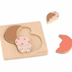 Outlet Puzzle en bois 2 pièces Little Mateys Chat-Cochon d'Inde Puzzle