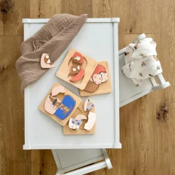 Outlet Puzzle en bois 2 pièces Little Mateys Chat-Cochon d'Inde Puzzle