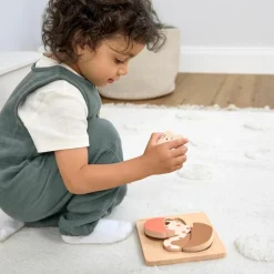 Outlet Puzzle en bois 2 pièces Little Mateys Chat-Cochon d'Inde Puzzle