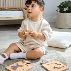 Hot Puzzle en bois 2 pièces Little Mateys Chien-Oiseau Puzzle