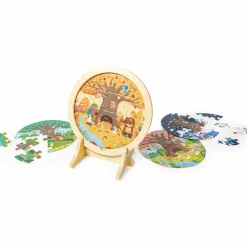 New Puzzle en bois avec chevalet Les 4 saisons (56 pièces) Puzzle