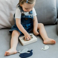 Sale Puzzle en bois Baleine (6 pièces) Puzzle