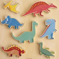 Puzzle en bois Dino (7 pièces) Puzzle