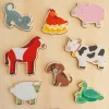 Clearance Puzzle en bois Farm (8 pièces) Puzzle