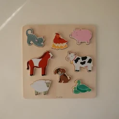 Clearance Puzzle en bois Farm (8 pièces) Puzzle