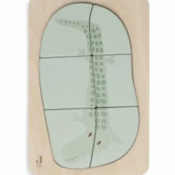Discount Puzzle en bois Jungle Jambo Croco (6 pièces) Puzzle
