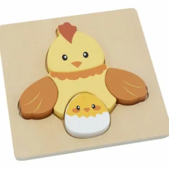 Online Puzzle en bois Poule (5 pièces) Puzzle