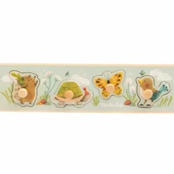 Outlet Puzzle encastrable 4 animaux Trois petits lapins Puzzle