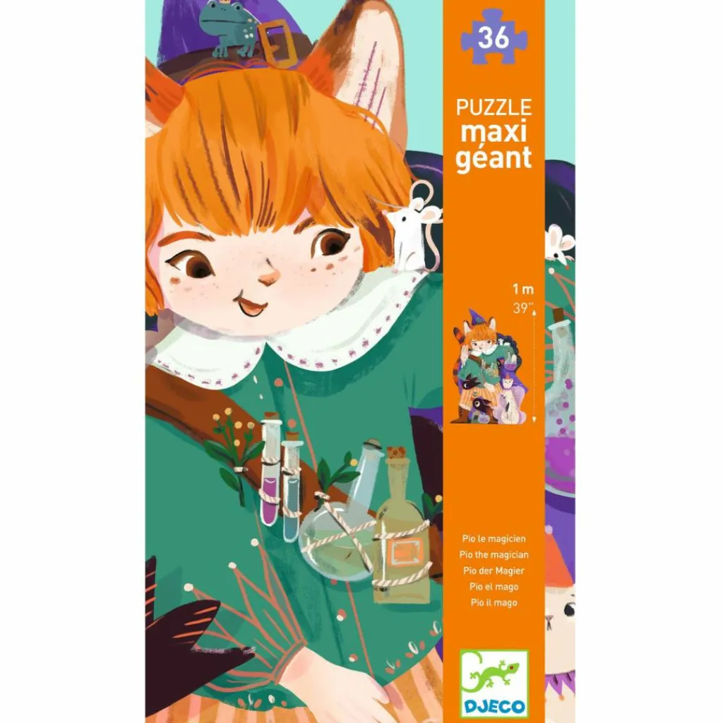 Online Puzzle géant Pio le magicien (36 pcs et 1 miniature) Puzzle