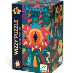 Outlet Puzzle métallisé Wizzy La fête des monstres (50 pièces) Puzzle