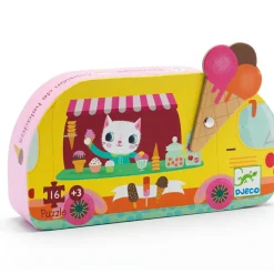 New Puzzle silhouettes Le Glacier (16 pièces) Puzzle