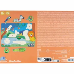 New Puzzle sonore animaux en bois Les Toupitis Puzzle