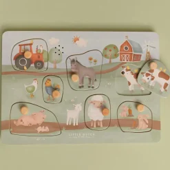 Outlet Puzzle sonore en bois Little Farm Puzzle